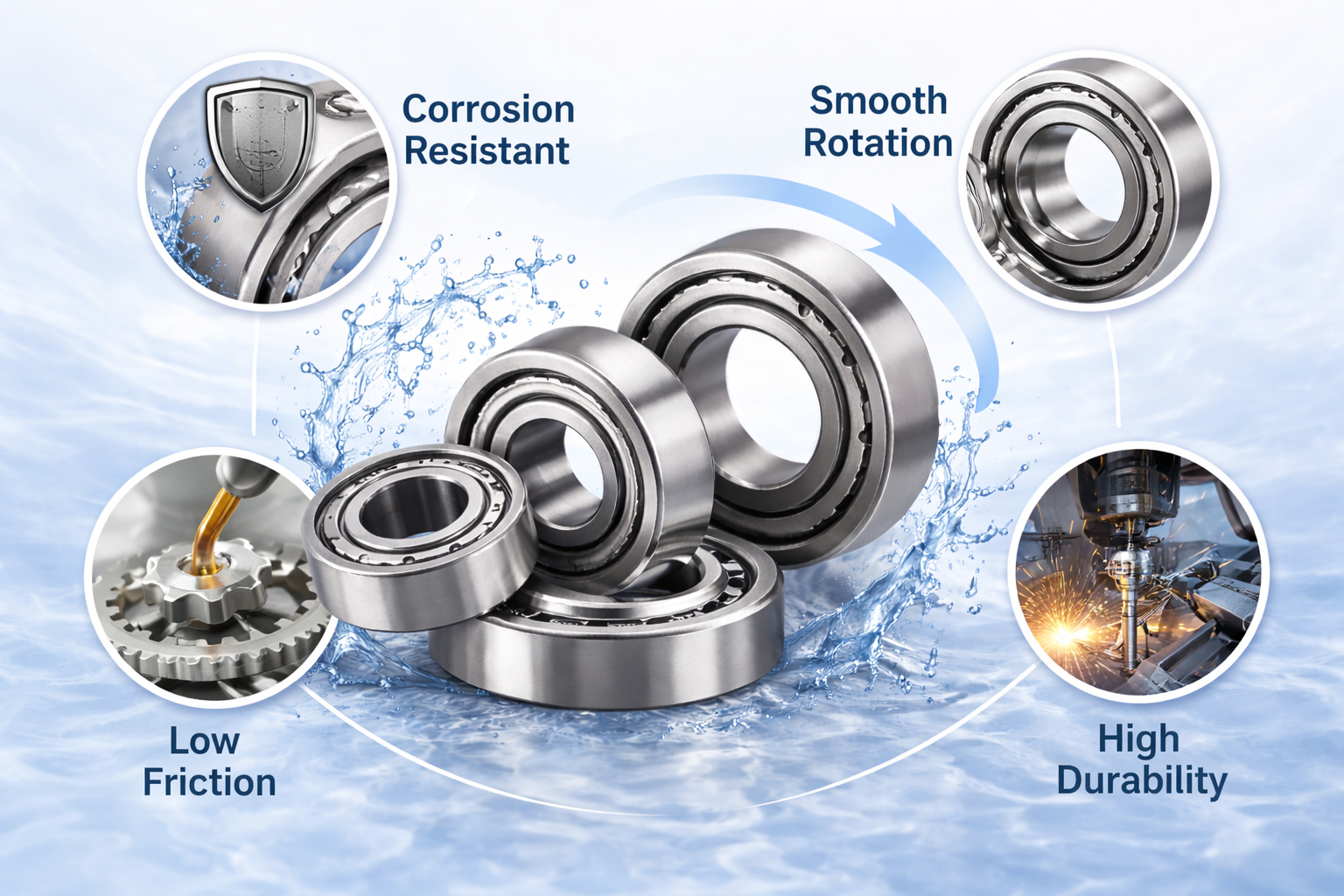 Main Characteristics and Working Principle of Stainless Steel Bearings